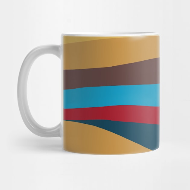 Wonky Retro Stripes by Slightly Unhinged